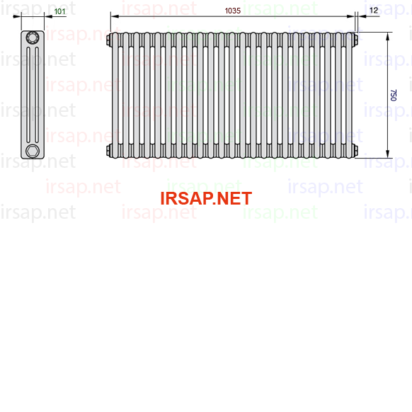 Радиатор IRSAP Tesi 30750/23 T12 CL 01